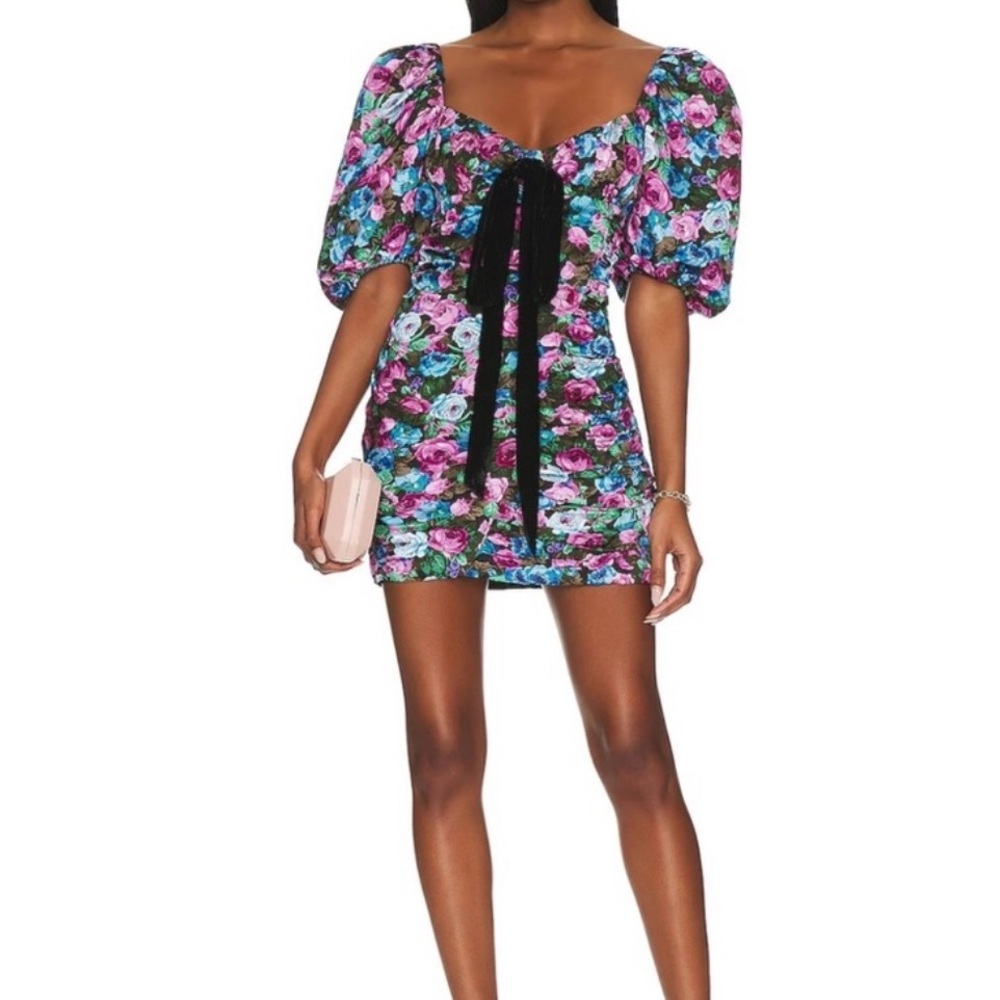 Marley Floral Puff Sleeve Mini Dress